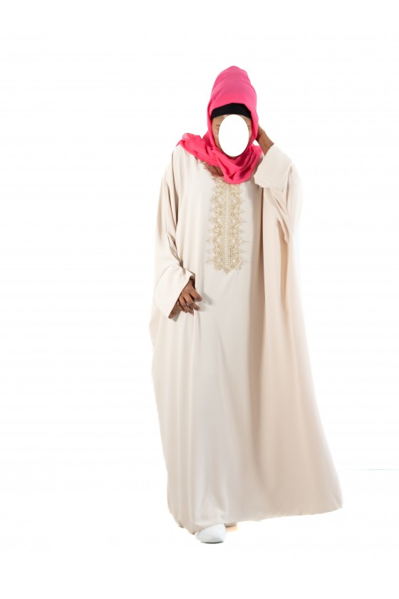 Abaya beige ample à...