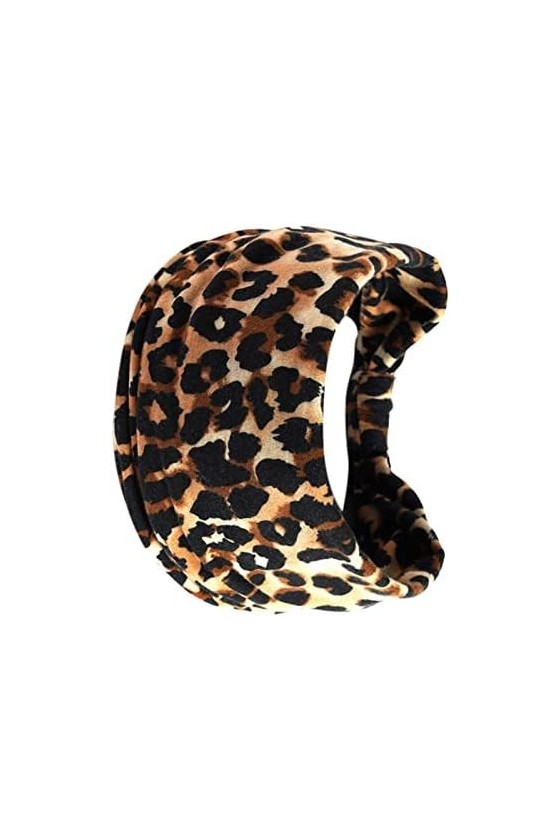 Bandeau en coton à imprimé léopard