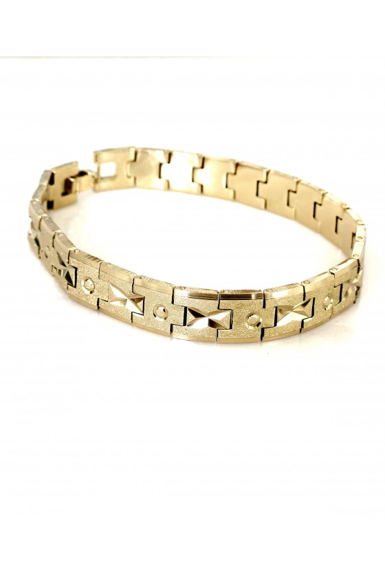 Bracelet doré en acier inoxydable pour femme