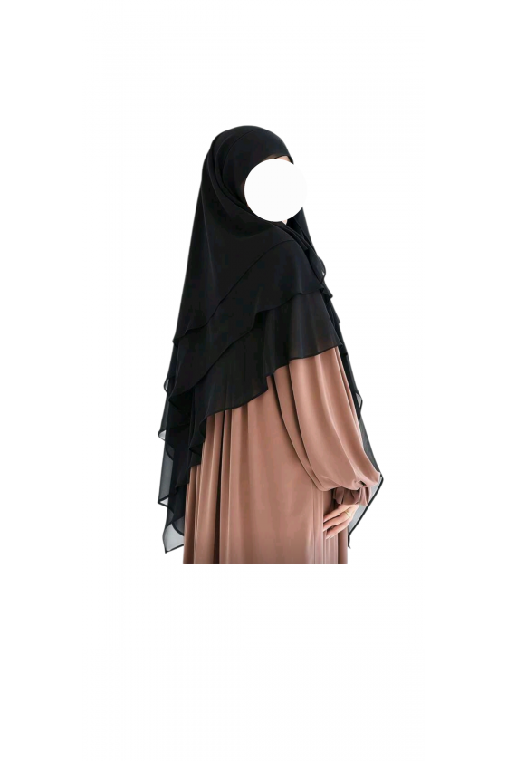 1 Pièce Khimar En Mousseline