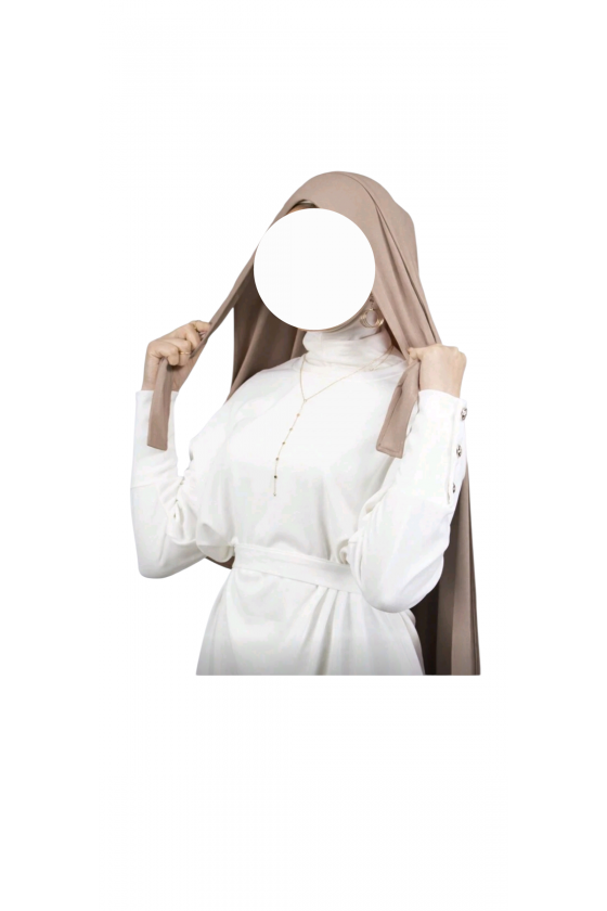 1 Pièce Hijab Prêt A Nouer...
