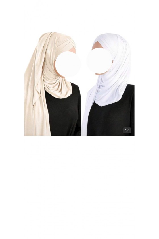 1Pièce hijab en mousseline...
