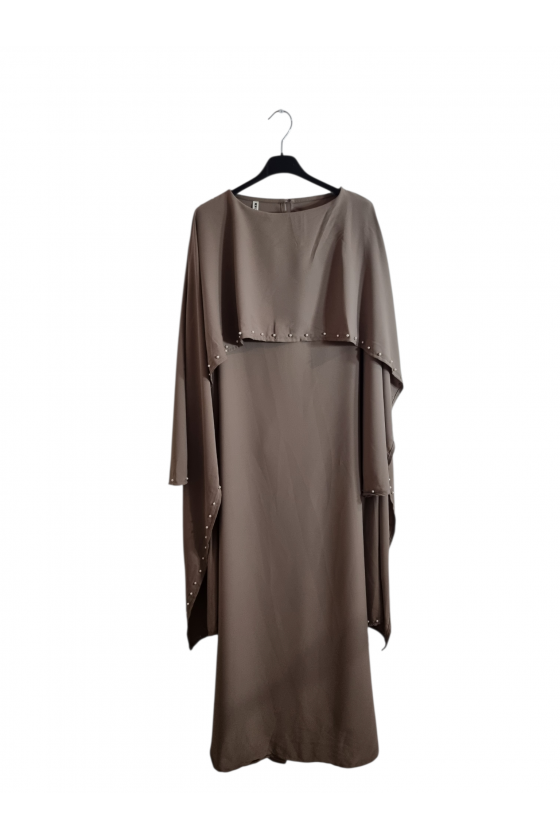 Robe abaya dos croiseé avec...