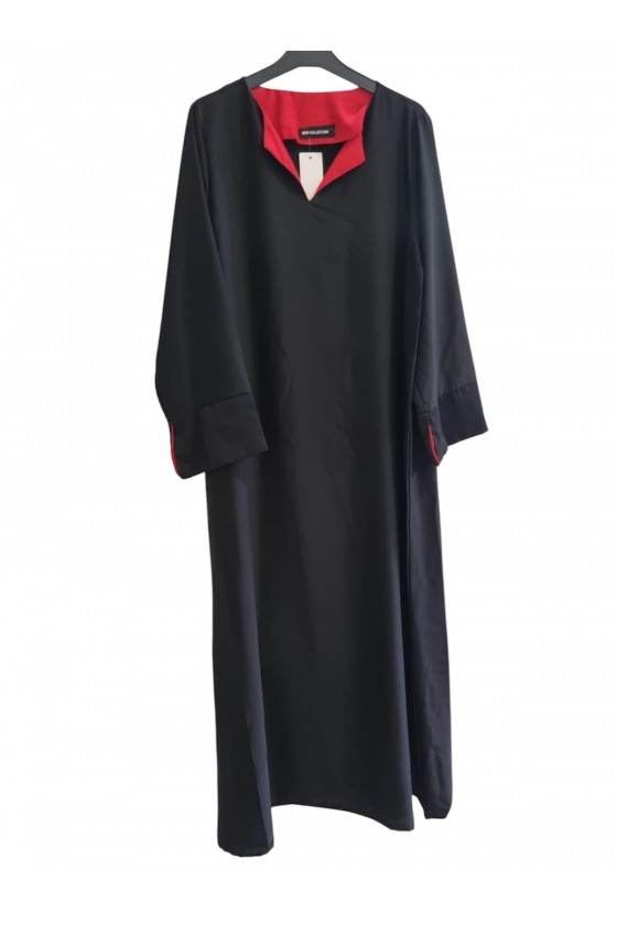 Robe abaya fluide noir