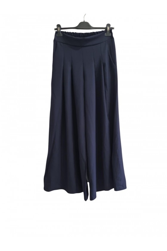 Pantalon fluide bleu marine