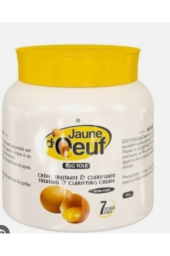 Crème Corporelle Traitante Clarifiante Au Jaune D'oeuf