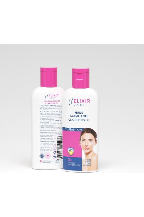 Huile clarifiante glutathion visage et corps