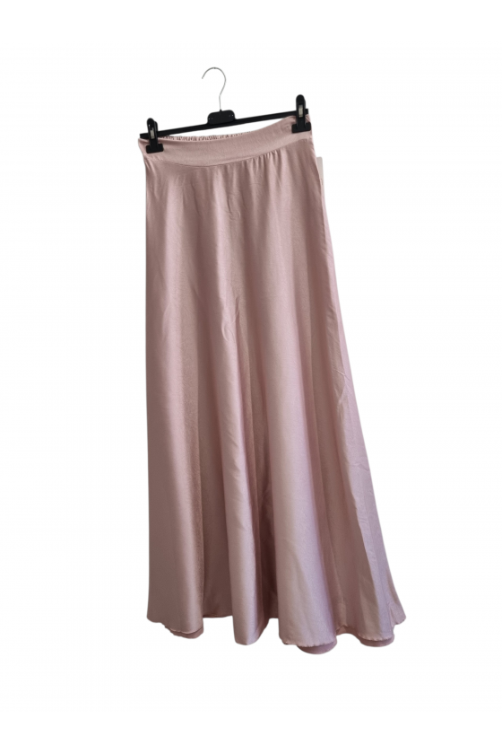 Jupe longue fluide en satin...