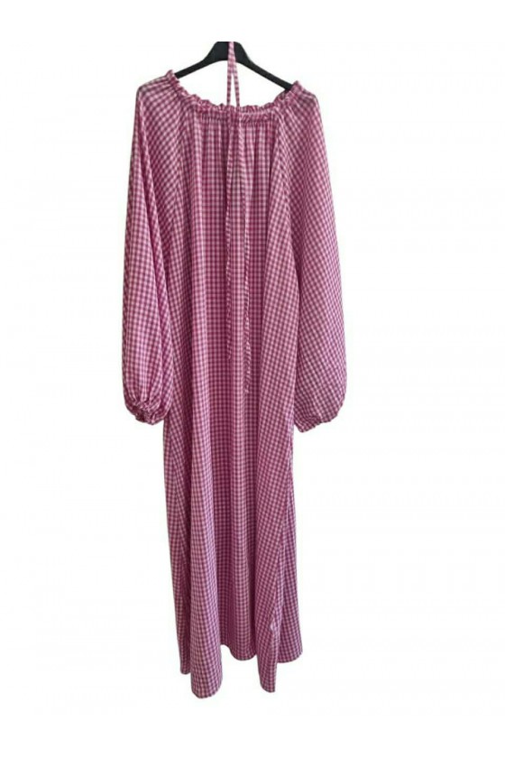 Robe longue Fluide rose