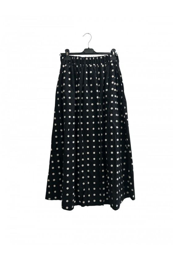 Jupe à pois noir