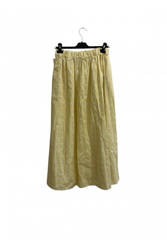 Jupe à pois jaune