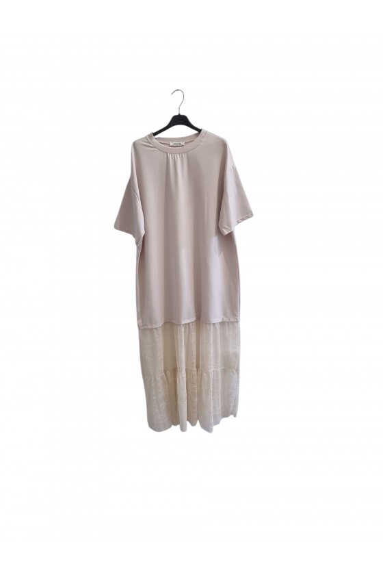 Robe t-shirt longue fluide...