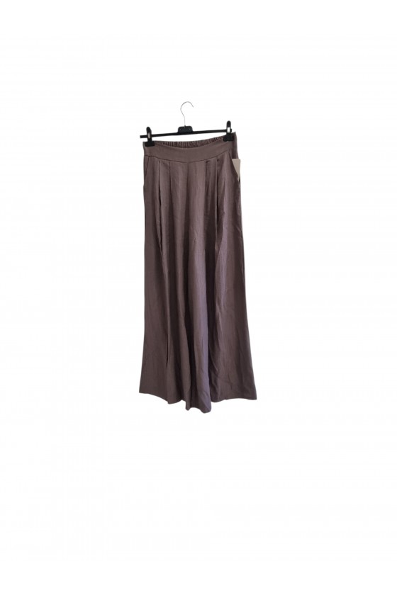 Pantalon fluide decontracté taupe